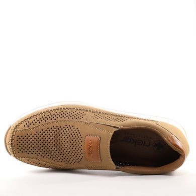 Фотография 5 Мужские летние туфли с перфорацией RIEKER 11950-26 brown