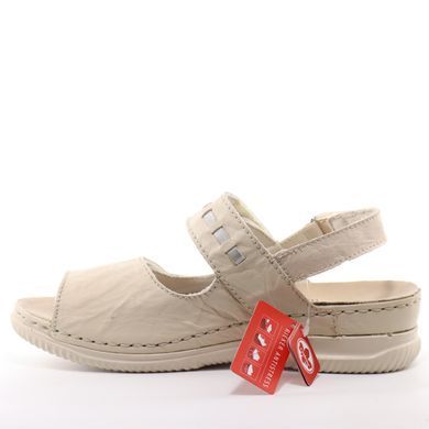 Фотографія 4 Жіночі босоніжки на низькому ходу RIEKER V7473-61 beige