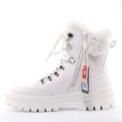 Фотография 4 Женские зимние ботинки RIEKER W2174-80 white