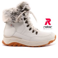 Фотография 1 женские зимние ботинки RIEKER W0063-80 white