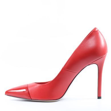 Фотографія 3 Жіночі туфлі на високих підборах шпильці BRAVO MODA 1869 red skora+lakier