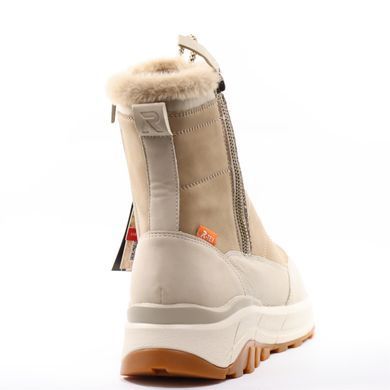 Фотография 6 Зимние женские полусапоги RIEKER W0071-20 beige
