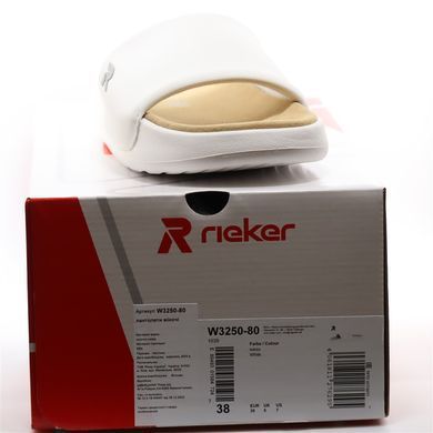Фотография 7 Пантолеты женские (шлёпанцы) RIEKER W3250-80 white
