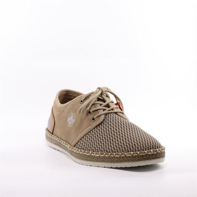 Фотография 2 Мужские летние туфли с перфорацией RIEKER B5249-64 beige