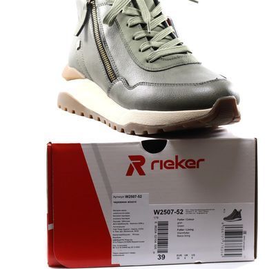Фотография 10 Женские зимние ботинки RIEKER W2507-52 green