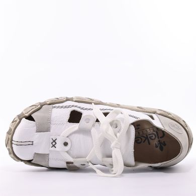 Фотография 5 женские летние туфли с перфорацией RIEKER L0325-80 white