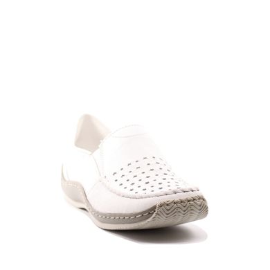 Фотографія 2 жіночі літні туфлі з перфорацією RIEKER L1765-80 white