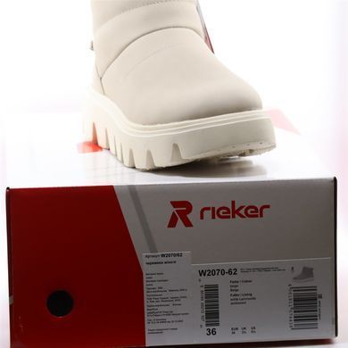 Фотография 8 Женские зимние ботинки RIEKER W2070-62 beige