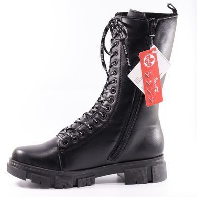 Фотография 3 Зимние женские полусапоги RIEKER Y7130-00 black