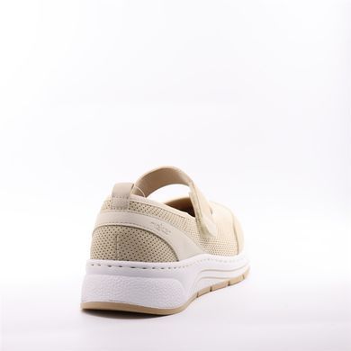 Фотографія 4 Жіночі літні туфлі з перфорацією RIEKER N6554-60 beige