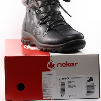 Фотографія 7 Жіночі зимові черевики RIEKER L7106-00 black