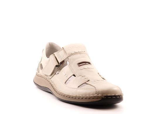 Фотографія 2 Чоловічі літні туфлі з перфорацією RIEKER 05284-60 beige