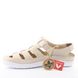 женские летние туфли с перфорацией RIEKER 52859-60 beige фото 3 mini
