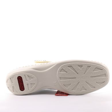 Фотография 6 Женские летние туфли с перфорацией RIEKER 41399-80 white