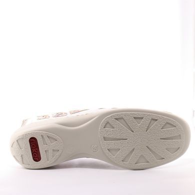 Фотографія 6 Жіночі літні туфлі з перфорацією RIEKER 413V8-80 white