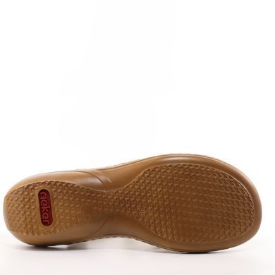 Фотографія 6 Жіночі босоніжки на низькому ходу RIEKER 60851-62 beige
