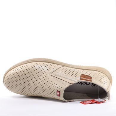 Фотография 5 Мужские летние туфли с перфорацией RIEKER 10452-60 beige