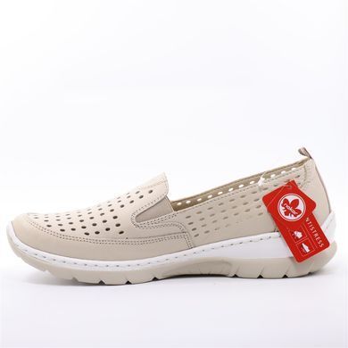 Фотография 3 Женские летние туфли с перфорацией RIEKER L32F4-60 beige