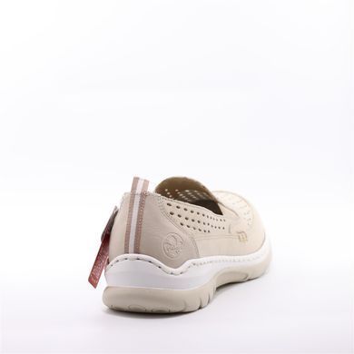 Фотография 4 Женские летние туфли с перфорацией RIEKER L32F4-60 beige