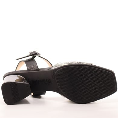 Фотография 6 босоножки на среднем каблуке HISPANITAS HV211146 black/white