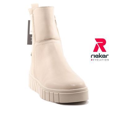 Фотографія 2 Напівчоботи осінні жіночі RIEKER W1062-62 beige