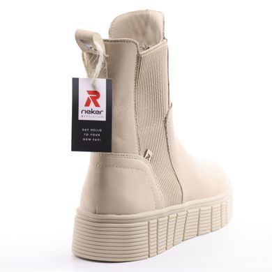 Фотографія 6 Напівчоботи осінні жіночі RIEKER W1062-62 beige