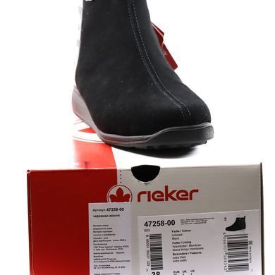 Фотография 8 Женские осенние ботинки RIEKER 47258-00 black