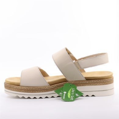 Фотографія 4 Жіночі босоніжки на платформі REMONTE (by Rieker) D0Q59-61 beige
