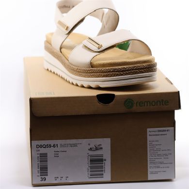 Фотографія 8 Жіночі босоніжки на платформі REMONTE (by Rieker) D0Q59-61 beige