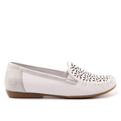 Фотография 1 женские летние туфли с перфорацией RIEKER L6350-80 white
