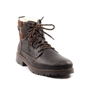 Фотография 2 зимние мужские ботинки RIEKER 32029-25 brown