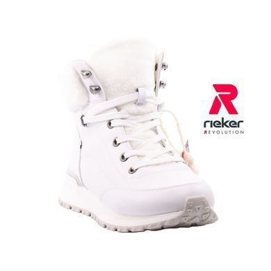 Фотография 2 Женские зимние ботинки RIEKER W0670-80 white
