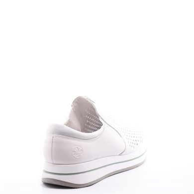 Фотография 4 женские летние туфли с перфорацией RIEKER N4546-80 white