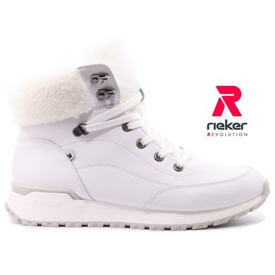 Фотография 1 женские зимние ботинки RIEKER W0670-80 white