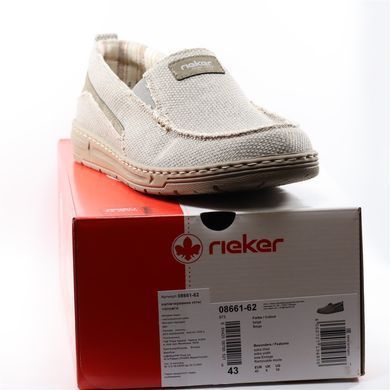 Фотография 8 Мужские туфли слипоны RIEKER 08661-62 beige
