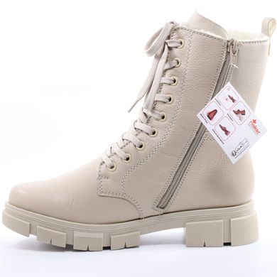 Фотография 3 зимние женские полусапоги RIEKER Y7116-60 beige