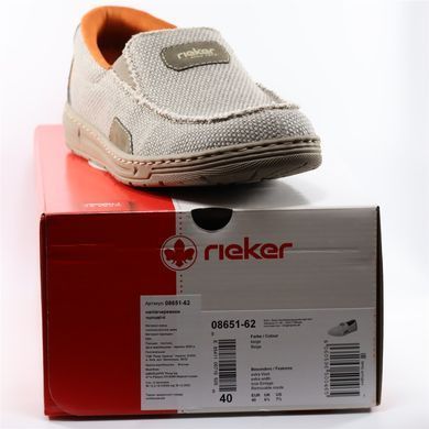 Фотография 7 Мужские туфли слипоны RIEKER 08651-62 beige