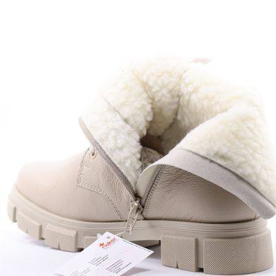 Фотография 4 Зимние женские полусапоги RIEKER Y7116-60 beige