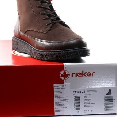 Фотография 9 Женские зимние ботинки RIEKER 71102-25 brown