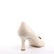 жіночі туфлі на середньому підборі BRAVO MODA 0059 krem skora фото 4 mini