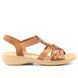 Женские босоножки на низком ходу RIEKER 61850-24 brown фото 1 mini