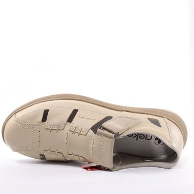 Фотография 5 Мужские летние туфли с перфорацией RIEKER 10453-60 beige