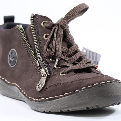 Фотография 3 Женские осенние ботинки RIEKER 52514-26 brown