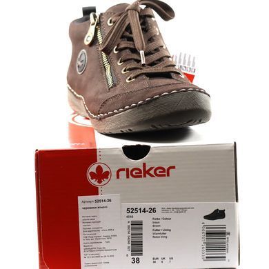 Фотография 8 Женские осенние ботинки RIEKER 52514-26 brown