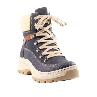 Фотография 2 женские зимние ботинки RIEKER X9338-14 blue