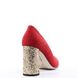 жіночі туфлі на високих підборах BRAVO MODA 1738 read samsz+brokat фото 4 mini
