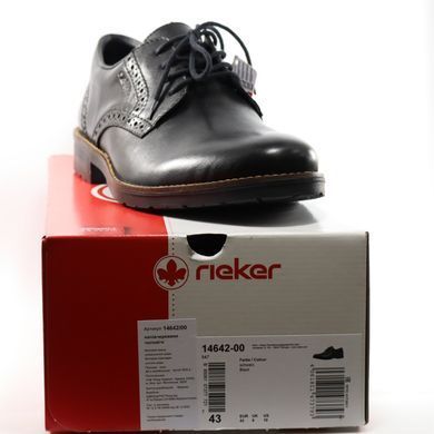 Фотографія 7 Чоловічі туфлі RIEKER 14642-00 black