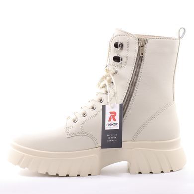 Фотография 4 Женские осенние ботинки RIEKER W1870-60 beige