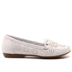 Фотографія 1 жіночі літні туфлі з перфорацією RIEKER L6396-80 white