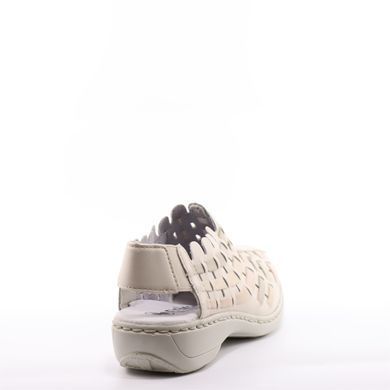 Фотография 4 Женские босоножки на низком каблуке RIEKER 413V8-60 beige